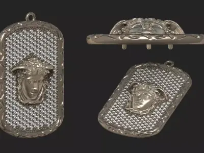 medusa necklace 3D print model purchase
