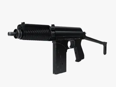 Compact assault rifle 9A91 3D model