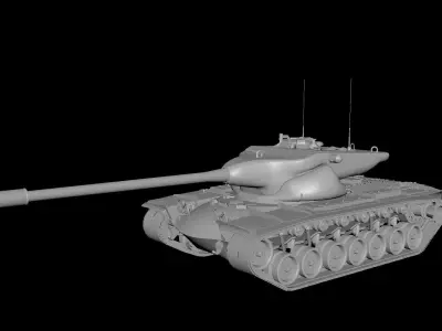 A67 T57  Low-poly 3D model
