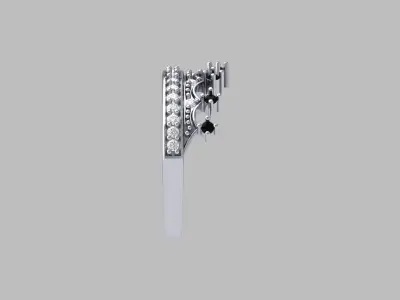 Crown Diamond Ring  3D print model get