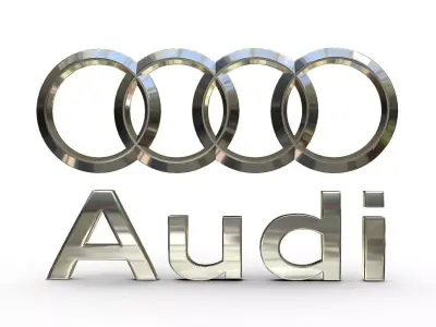 audi logo  3D model