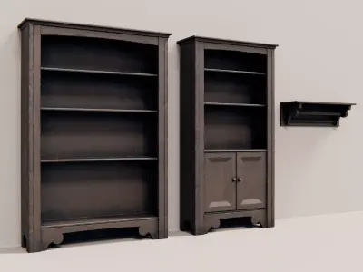 ancient shelves 3D model