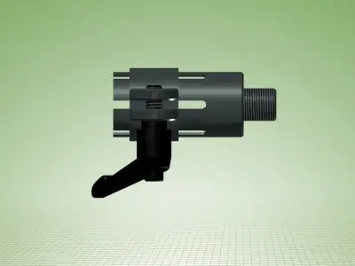 10-22 Ruger Muzzle Adaptor Free 3D model