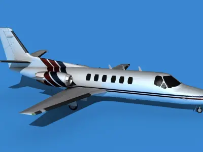 Cessna Citation 550 II Bravo V06 3D model