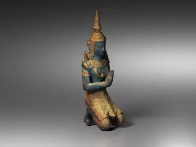 Guardian Angel Statue Thai Thepphanom Low-poly 3D model