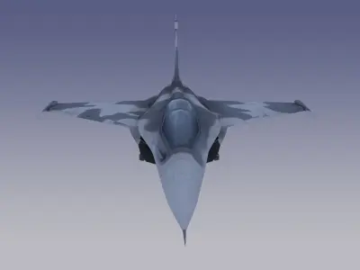 Dassault Rafale Jet Fighter Low-poly 3D model