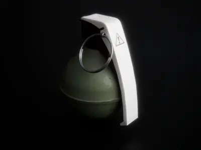 3D Model of a Military Grenade Low-poly 3D model