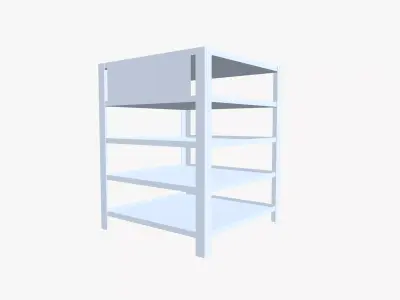 Bur Chock Gasket Rack Low-poly 3D model