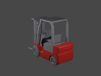Fork Lift Low-poly 3D model
