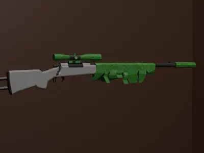 m24 sniper rifle Free low-poly 3D model purchase