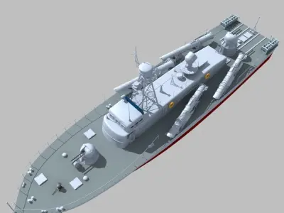 Vaspa Class Torpedo Boat 3D model