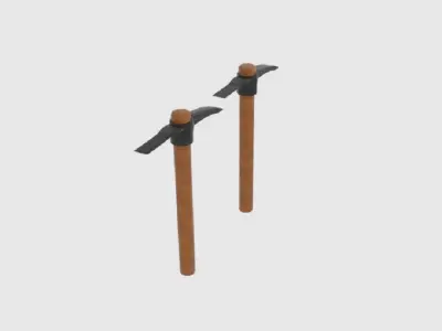  RRO Mattock with Pick  Low-poly 3D model