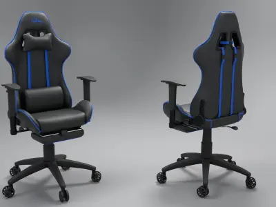 Ergonomic Gaming Chair  Low-poly 3D model