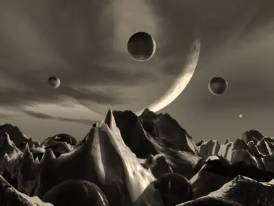 SciFi Planet 3D model
