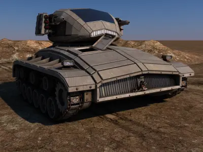 Scifi Tank  3D model