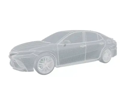 Classic Die-Cast Vintage Coupe Toyota Camry 3D model