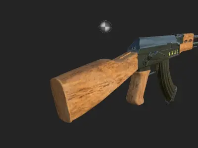 gun ak47 3D model