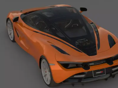 2017 McLaren 720S 3D Model  Supercar Revolution 3D model