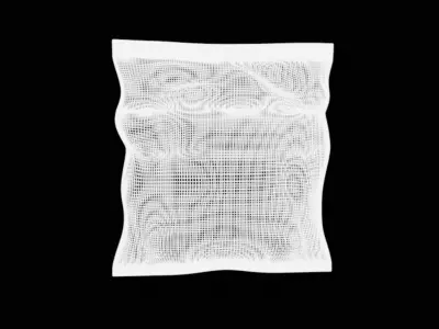 Food storage bags foil and plastic wraps - Ziploc Sandwich Bags Low-poly 3D model