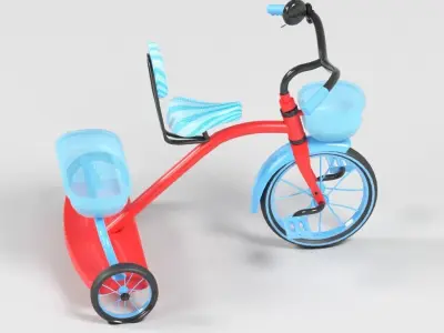 CHILDREN BICYCLE 3D model purchase