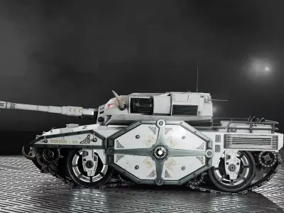 Tank Viking Low-poly 3D model