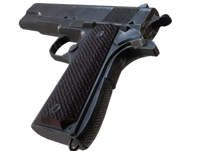 ColtM1911 Pistol Low-poly 3D model