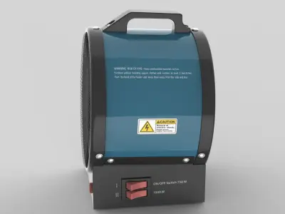 Portable Electric Industrial Space Heater 3D model