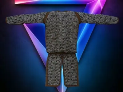 Chainmail low-poly Low-poly 3D model