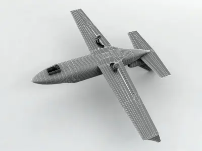 Piper Jet Aircraft Low-poly 3D model