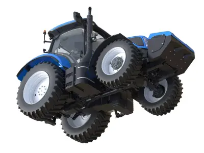 NewHolland Tractor T6 Low-poly 3D model