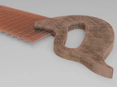 Tools package 03 - Saw Low-poly 3D model