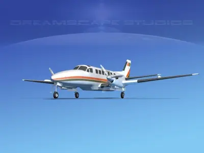 Beechcraft B99 Air Wisconsin 3D model