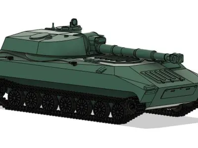 2S1 Gvozdika 3D print model