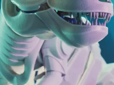 Robotic Dinosaur Skeleton 3D model