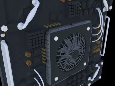 sci fi details 1 3D model
