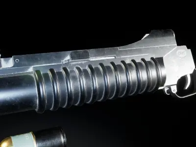 AAA M203 Under barrel Grenade launcher Game Ready PBR Low-poly 3D model