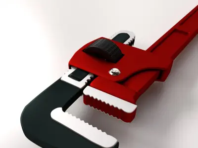 Adjustable Pipe Wrench 3D model purchase