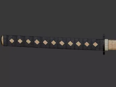 Bokken Wooden Katana Free 3D model