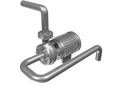 Borewell Pump 3D model