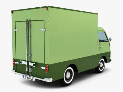 Retro Truck Box v 1 3D model