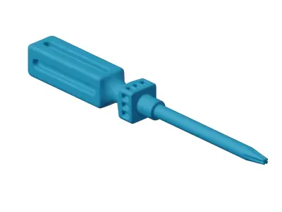 Plastic Star Screwdriver Toy 3D model