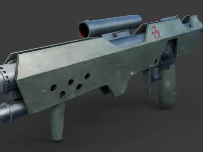 Jodo Kast Blaster Low-poly 3D model