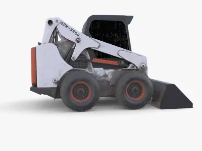 Skid steer loader V4 3D model