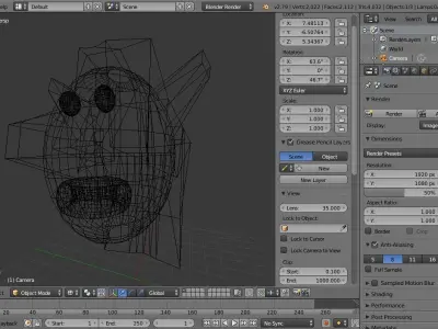 SpaceEmperor head Low-poly 3D model