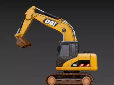 94- Chinese excavator 3D model