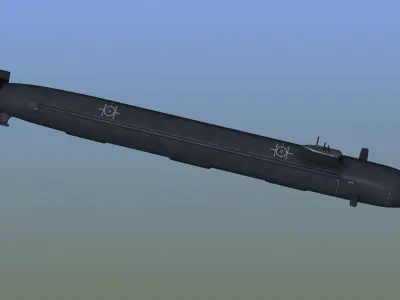 US Navy Submarine SSN 3D model