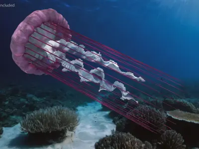  Pink Glow Jellyfish 