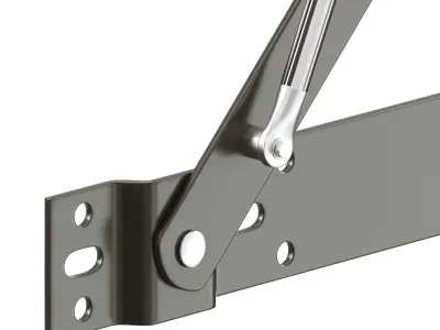 Rigged Bed Mechanism with Gas Lift 3D model