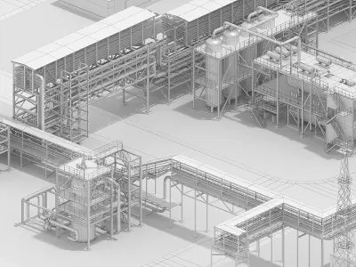 Factory Kitbash 05 3D model