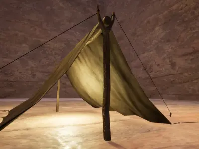 Medieval Tent - Low Poly 3D Model Low-poly 3D model purchase